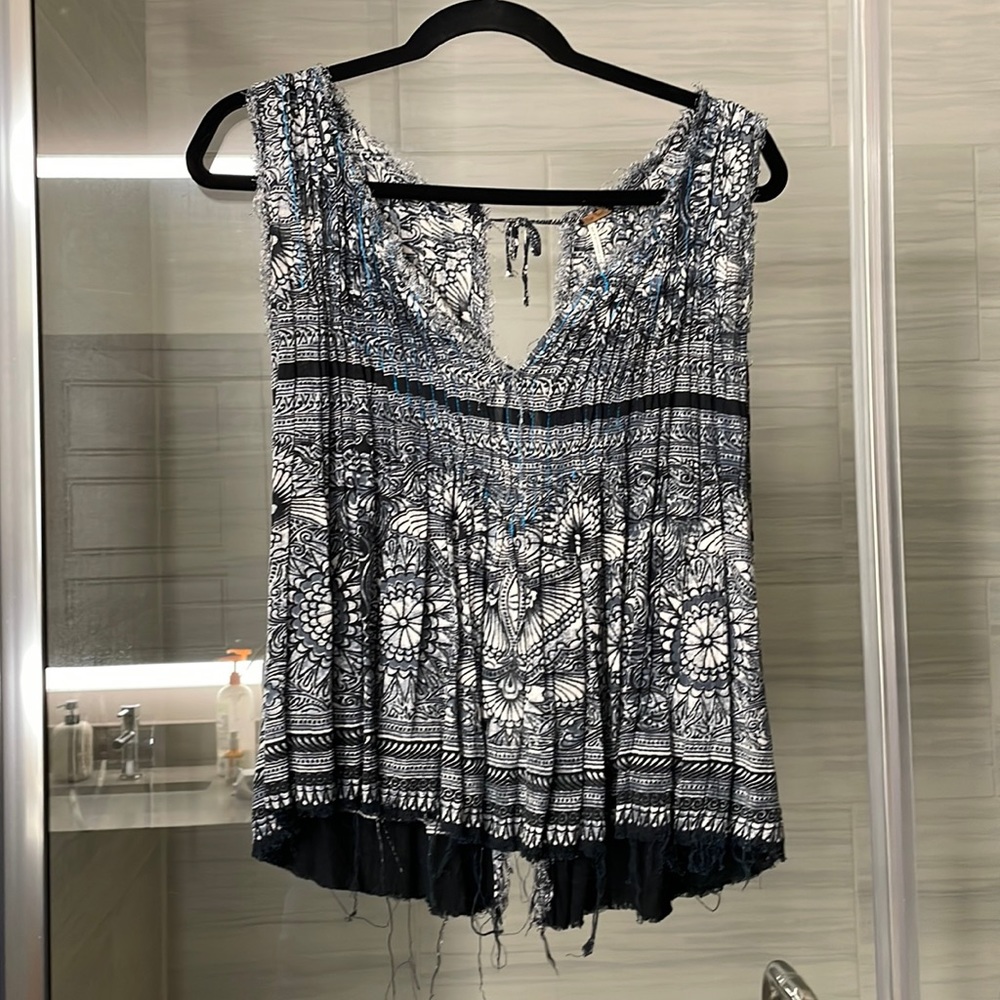 Free people open back tank top